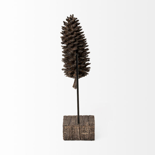 Pinterra Brown 14-Inch Replica Pine Cone On A Stick, image 5