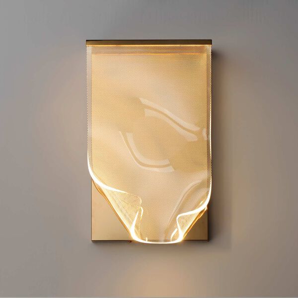 Rinkle French Gold LED Wall Sconce, image 3