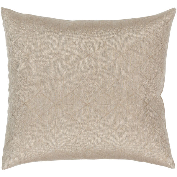 Messina Tan 22-Inch Pillow Cover, image 1