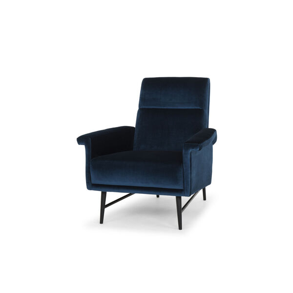 Mathise Midnight Blue and Black Occasional Chair, image 4