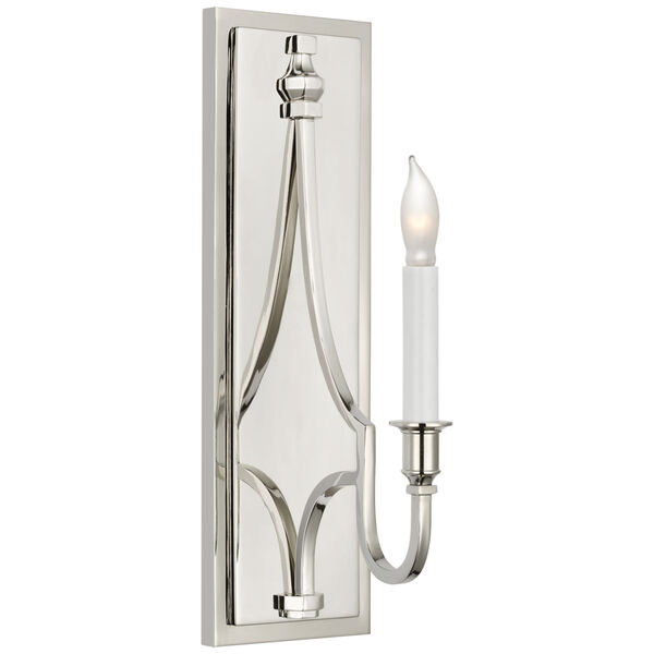 Mykonos Medium Sconce in Polished Nickel by Chapman  and  Myers, image 1