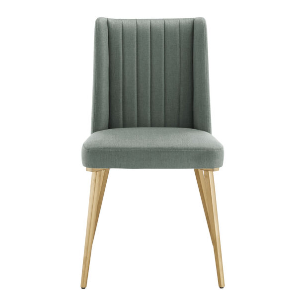 Minnie Green and Gold Dining Chair, image 2