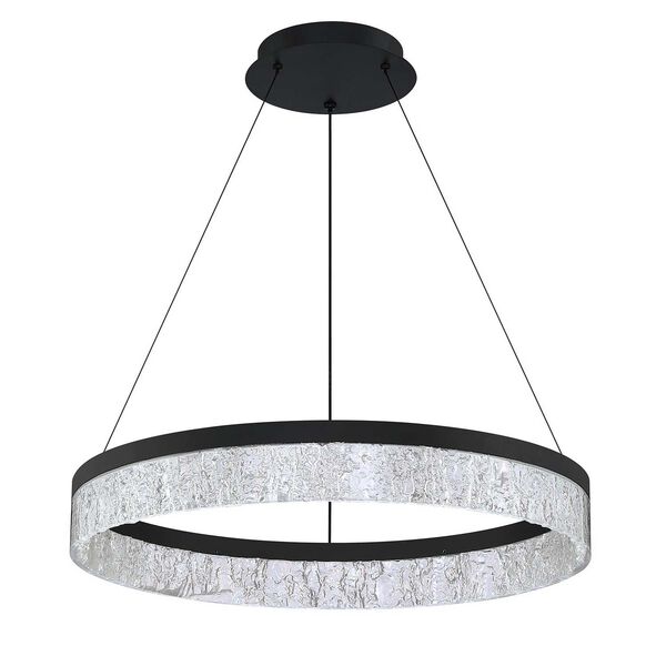 Arctic Ice Black Clear 24-Inch LED Pendant, image 1