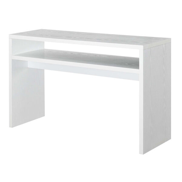 Northfield White Honeycomb Particle Board Deluxe Console Table, image 1