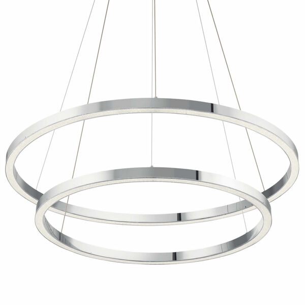 Opus Chrome 36-Inch Two-Light LED Chandelier, image 4