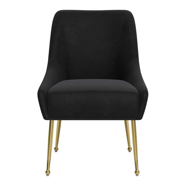 Madelaine Black and Gold Dining Chair, image 4