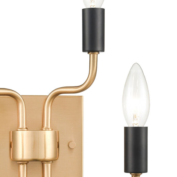 Epping Avenue Aged Brass Two-Light Wall Sconce, image 3