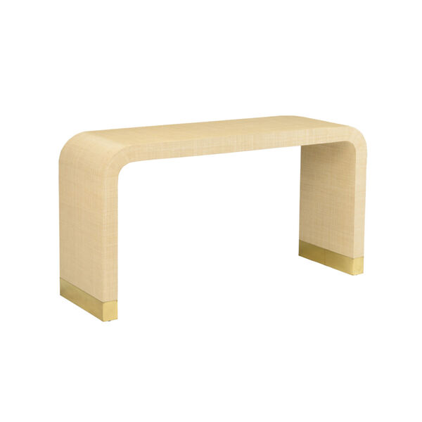Cream Waterfall Console Table, image 1