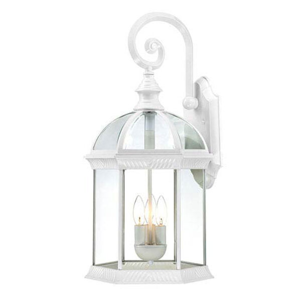 Webster White Three-Light Outdoor Wall Sconce, image 1