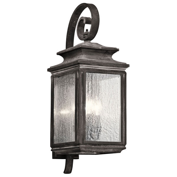 Wiscombe Park Weathered Zinc Four Light Large Outdoor Wall Sconce, image 1