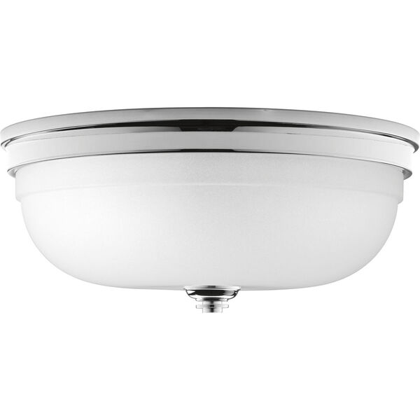 P350062-015: Topsail Polished Chrome Three-Light Flush Mount with Etched Parchment Glass, image 2