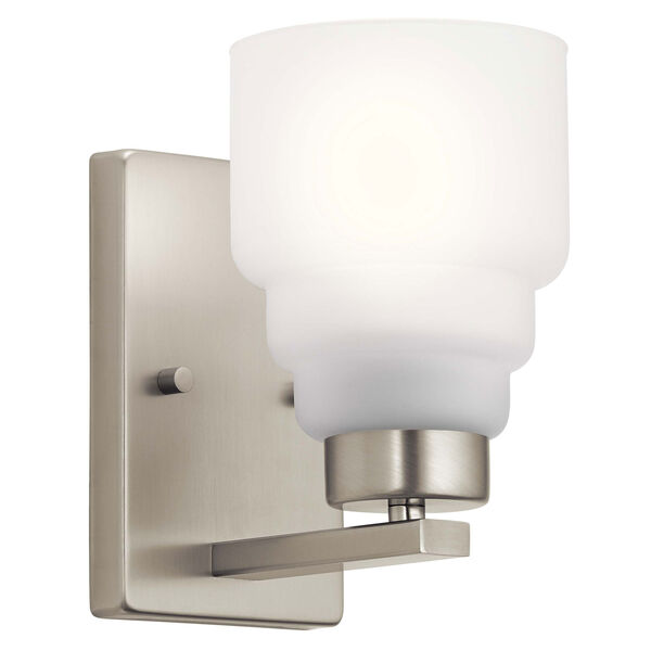 Vionnet Brushed Nickel One-Light Wall Sconce, image 1