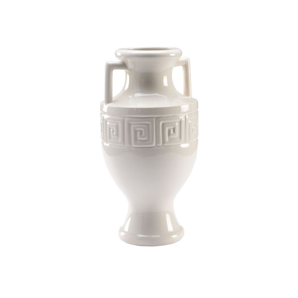 Grecian White  Urn, image 1