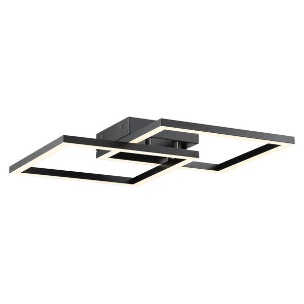 Squared Black 19-Inch Led Wall Sconce, image 1