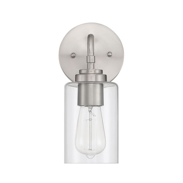 Stowe Brushed Polished Nickel One-Light Wall Sconce, image 3
