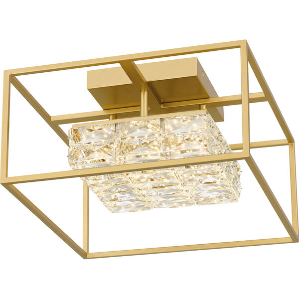 Dazzle Soft Gold One-Light LED Semi-Flush Mount, image 6
