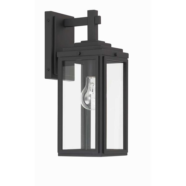 Byron Matte Black One-Light Five-Inch Outdoor Wall Mount, image 4