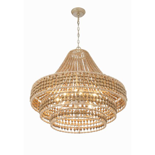 Silas Burnished Silver Eight-Light Chandelier, image 2