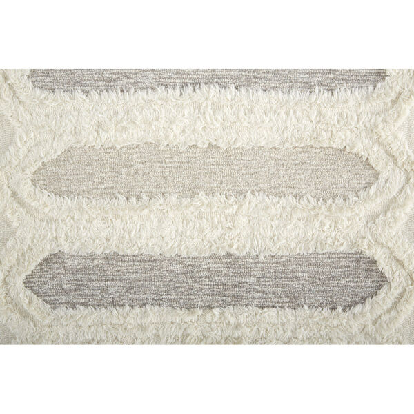 Anica Moroccan Wool Tufted Ivory Taupe Rectangular: 4 Ft. x 6 Ft. Area Rug, image 5