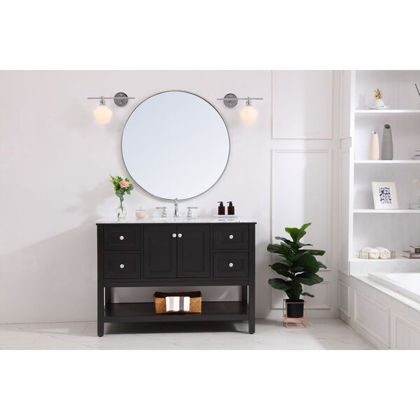 Gene Chrome 15-Inch One-Light Bath Vanity with Frosted White Glass, image 2