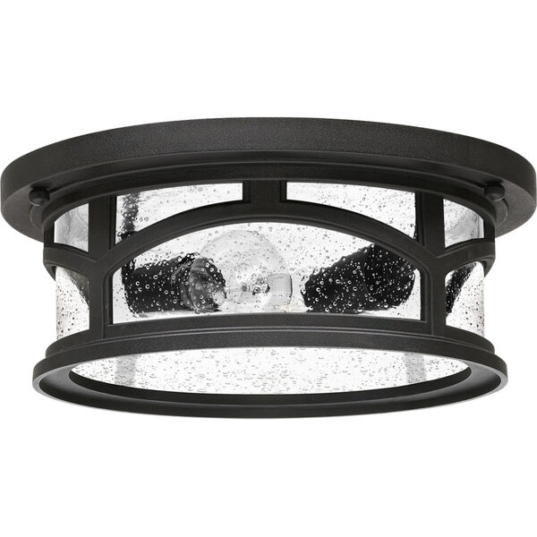 Marblehead Mystic Black Two-Light Outdoor Flush Mount, image 4