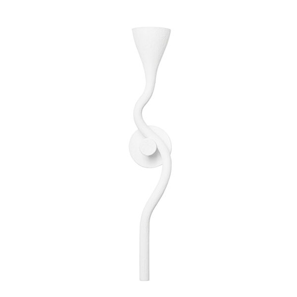Anastasia Gesso White One-Light Wall Sconce, image 1