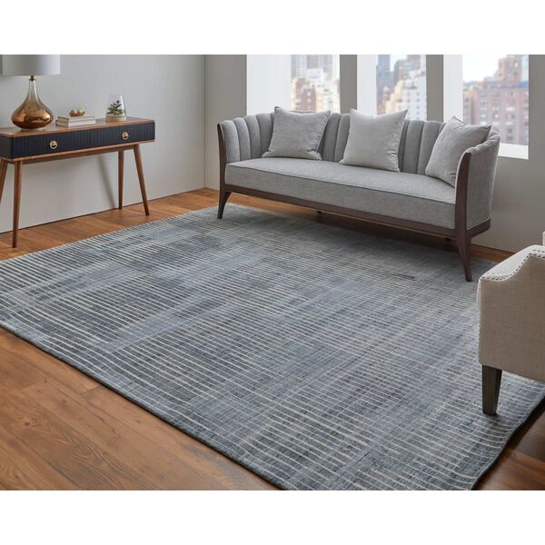 Eastfield Casual Blue Ivory Gray Area Rug, image 2