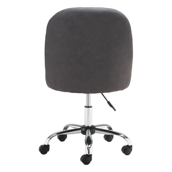 Space Gray and Silver Office Chair, image 5