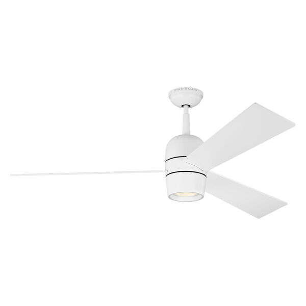Alba Matte White 60-Inch LED Ceiling Fan, image 1