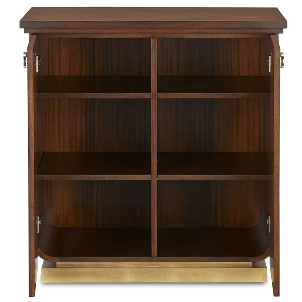 Zoe Walnut and Gold Cabinet, image 3