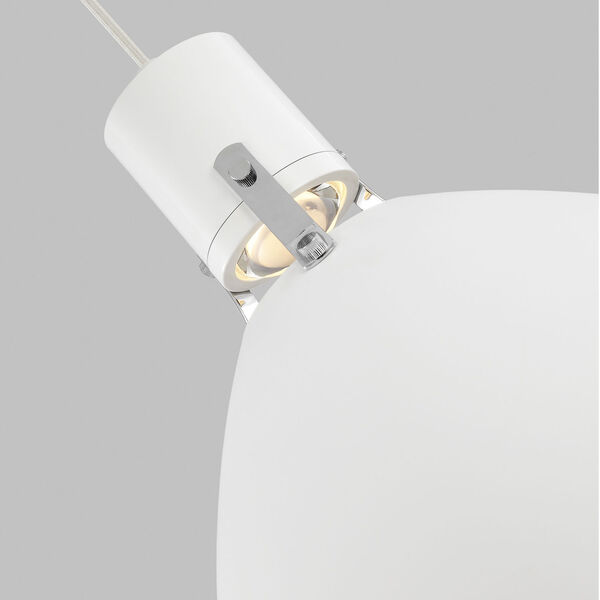 Brynne Flat White 17-Inch LED Dome Pendant, image 6