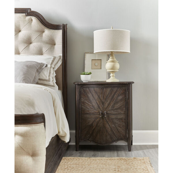 Traditions Rich Brown Two-Door Nightstand, image 4