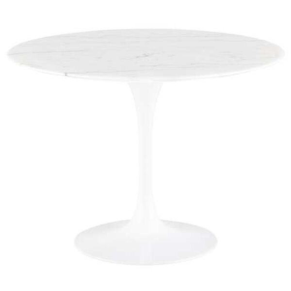 Cal White 40-Inch Dining Table, image 1