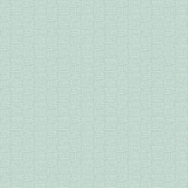 More Textures Light Blue Seagrass Weave Unpasted Wallpaper, image 1