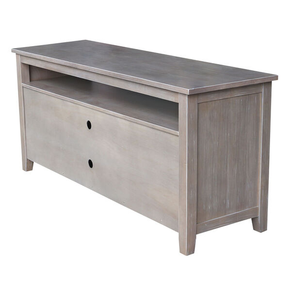 Gray Wash and Taupe 57-Inch TV Stand with Two Door, image 5