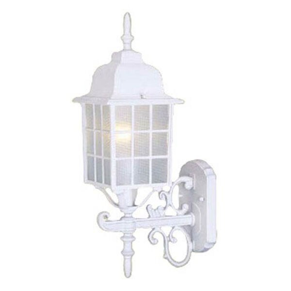 Nautica Textured White Outdoor Wall Sconce, image 1