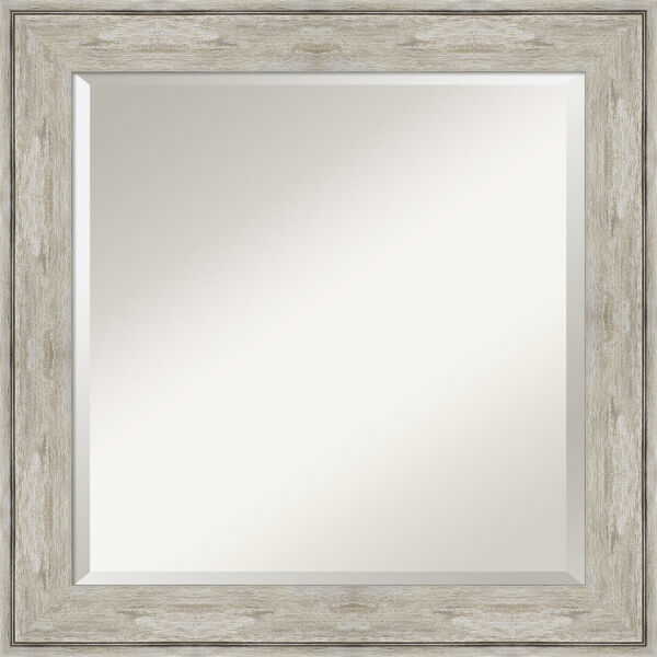Crackled Silver 25W X 25H-Inch Bathroom Vanity Wall Mirror, image 1