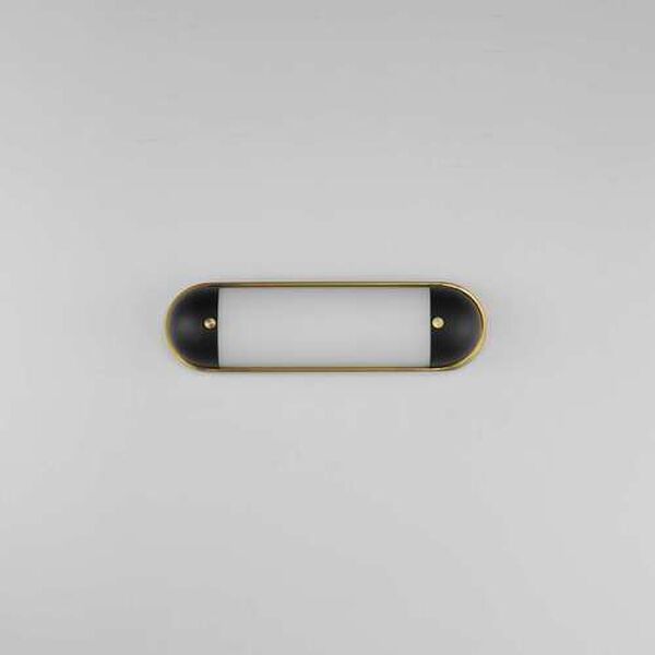 Capsule Black Natural Aged Brass 18-Inch One-Light Bath Strip, image 2