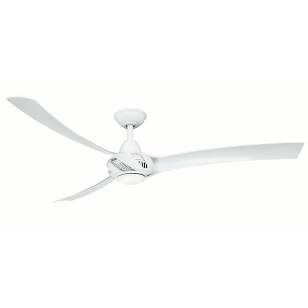 Droid White 62-Inch LED Ceiling Fan, image 1