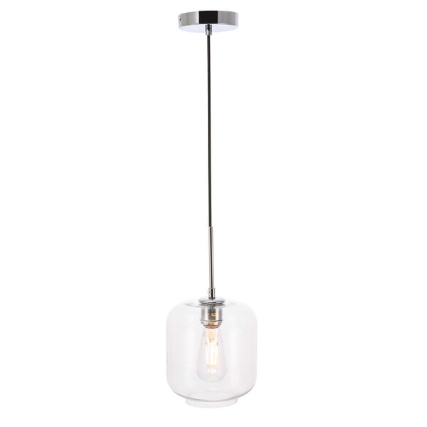 Collier Chrome Seven-Inch One-Light Mini Pendant with Clear Glass, image 4