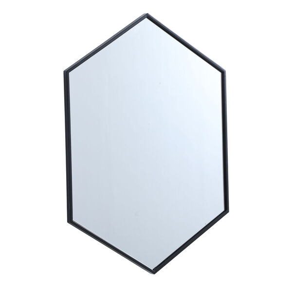Eternity Black 24-Inch Hexagon Mirror, image 5