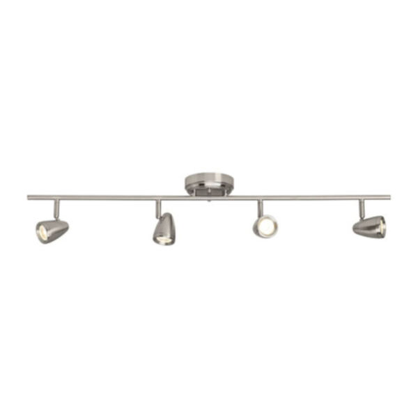 Cora Brushed Nickel Four-Light Energy Star Title 24 LED Track Fixture, image 1
