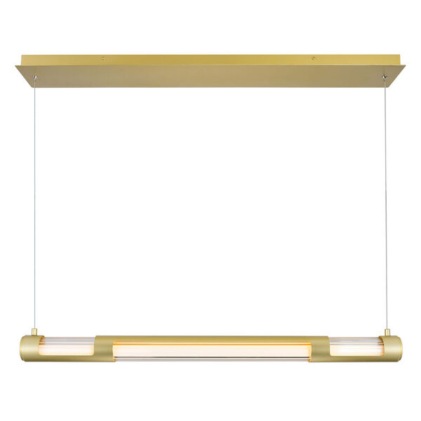 Neva Satin Gold LED Chandelier, image 2