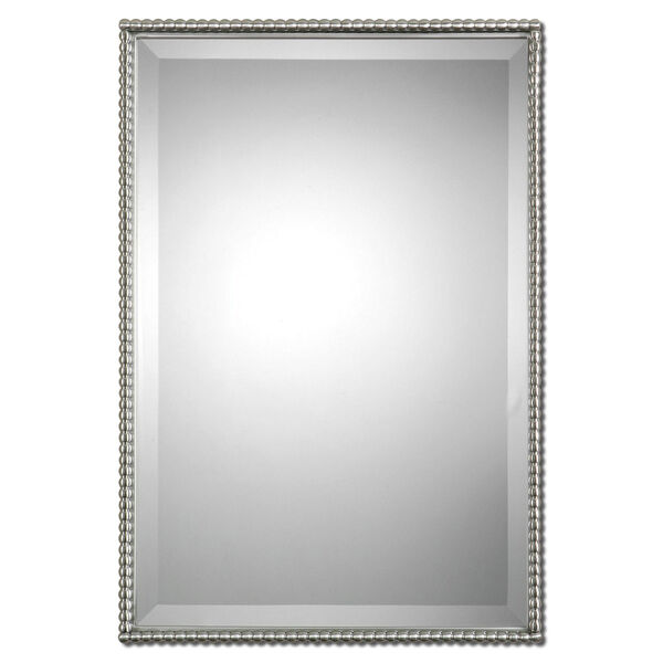 Brushed Nickel Sherise Rectangle Mirror, image 2