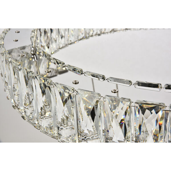 Monroe Chrome 31-Inch Two-Tier LED Chandelier, image 6