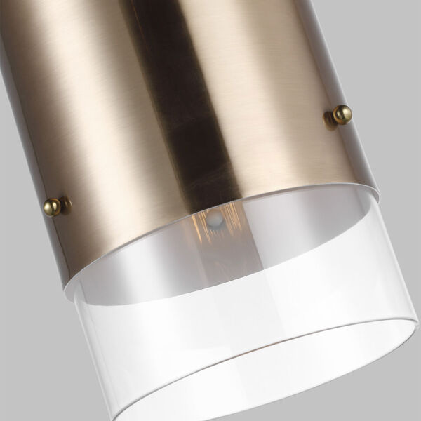 Corey Satin Brass One-Light Mini-Pendant, image 3