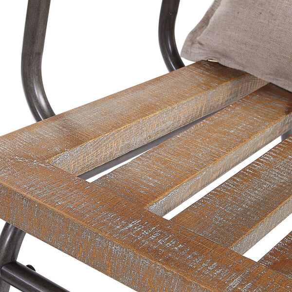 Declan Weathered Oak and Neutral Accent Chair, image 6