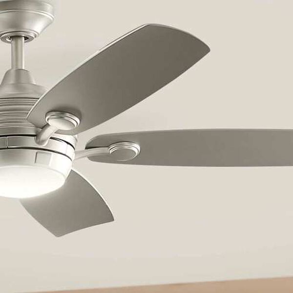 Tranquil Brushed Nickel LED 56-Inch Steel Ceiling Fan, image 4