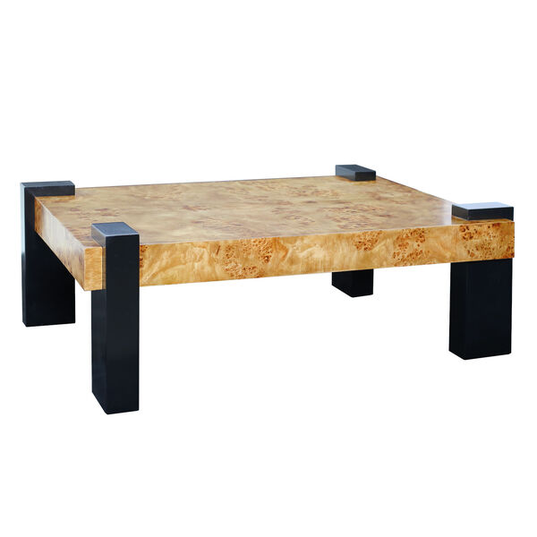 Bromo Natural and Black Coffee Table, image 2