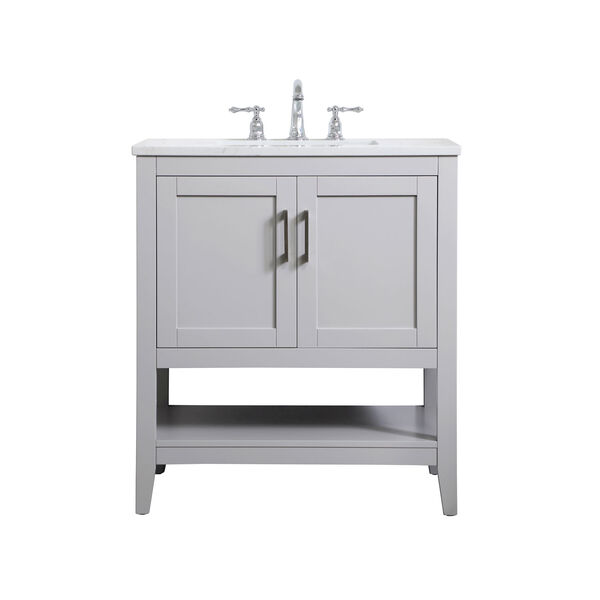 Aubrey Gray 30-Inch Vanity Sink Set, image 1